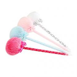Low Price on Plush Ball Design Ball Pen(Random Colors)
