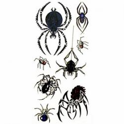 Low Price on 1pc Animal Spider Style Waterproof Tattoo Sample Mold Temporary Tattoos Sticker for Body Art(18.5cm8.5cm)