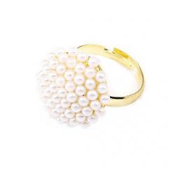 Low Price on Korean Jewelry Noble And Elegant Mushroom White Pearl Ring