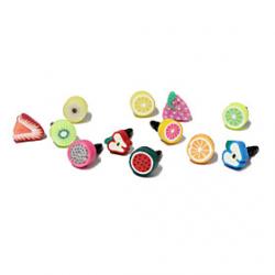 Low Price on Fruit 3.5 MM Polymer Clay Anti-dust Earphone Jack for iPhone and iPad(Random Color)