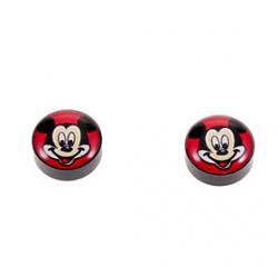 Low Price on Classic 1cm Magnet Cartoon Pattern Black Stud Earrings(1 Pair)