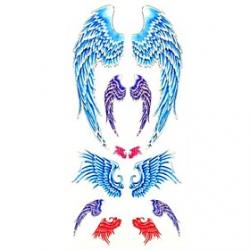 Low Price on 1pc Angel Wings Waterproof Tattoo Sample Mold Temporary Tattoos Sticker for Body Art(18.5cm8.5cm)