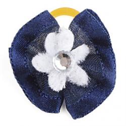 Low Price on Rounded Flower Tiny Rubber Band Hair Bow for Dogs Cats(Assorted Color)
