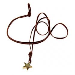 Low Price on Punk metal pentagram necklace long velvet rope N383