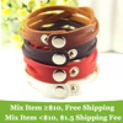 Low Price on Fashion !!!  colors cross leather bracelet  Buckle Style Leather Bracelet jewelry for women wholesale cRYSTAL sHOP